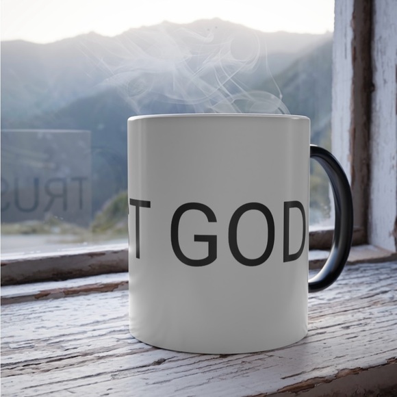 TRUST GOD Morphing Mug 11oz - Picture 2 of 3